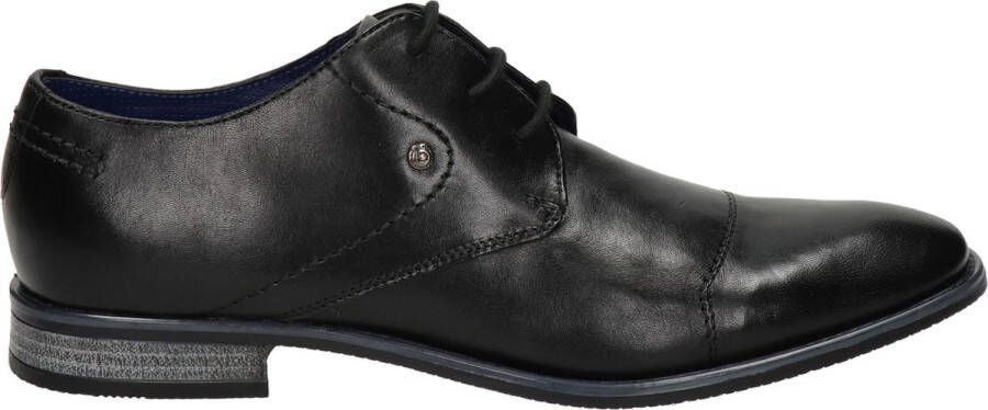 Bugatti Veterschoenen met sierstiksels smalle vorm vrijetijdsschoen lage schoen veterschoen