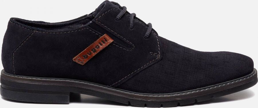 Bugatti Merlo veterschoenen blauw Heren Suède