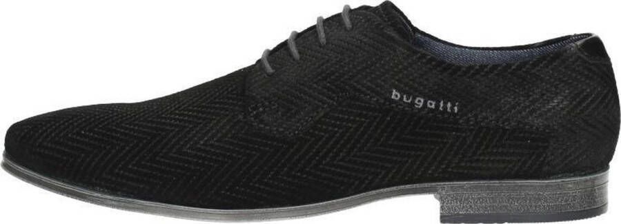 Bugatti Zwarte Veterschoenen Black Heren