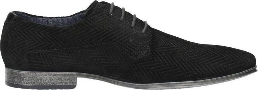 Bugatti Zwarte Veterschoenen Black Heren