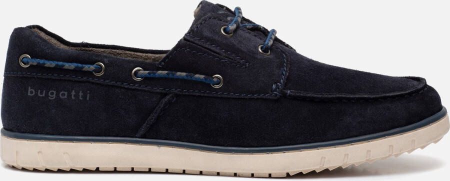 Bugatti Ocean Instappers blauw Textiel Heren