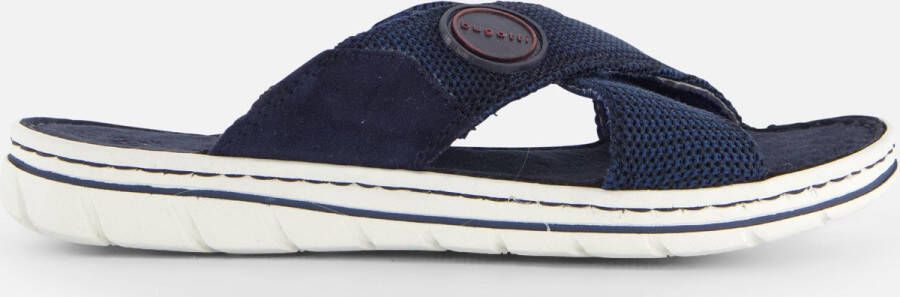 Bugatti Sani Slippers blauw Textiel Heren