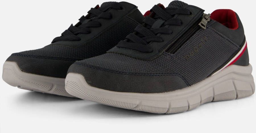 Bugatti Sneakers met sleehak vrijetijdsschoen lage schoen veterschoen met buitenrits