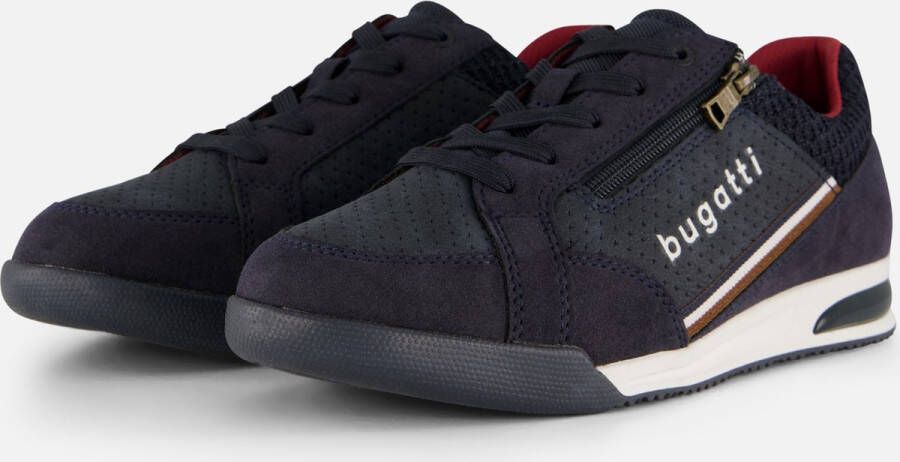 Bugatti Sneakers veterschoen lage schoen vrijetijdsschoen met contrastafwerkingen