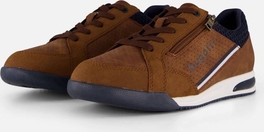 Bugatti Sneakers veterschoen lage schoen vrijetijdsschoen met contrastafwerkingen