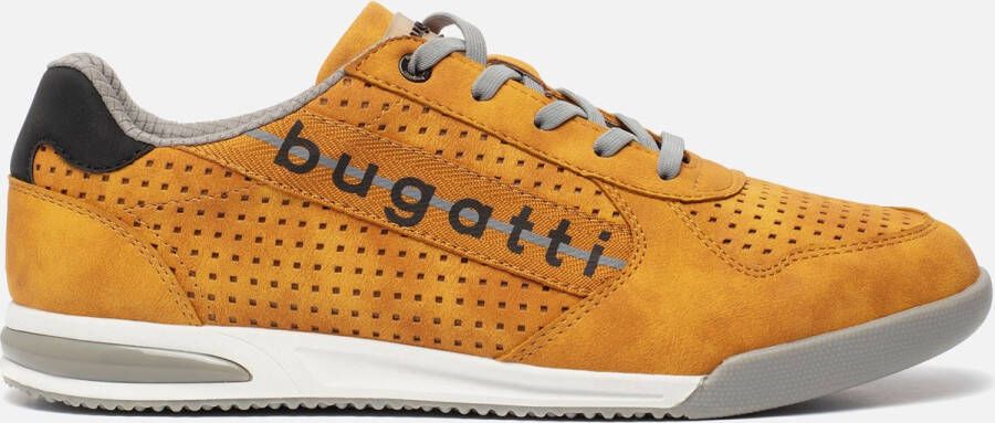 Bugatti Sneakers Geel Imitatieleer 301355 Heren Kunstleer