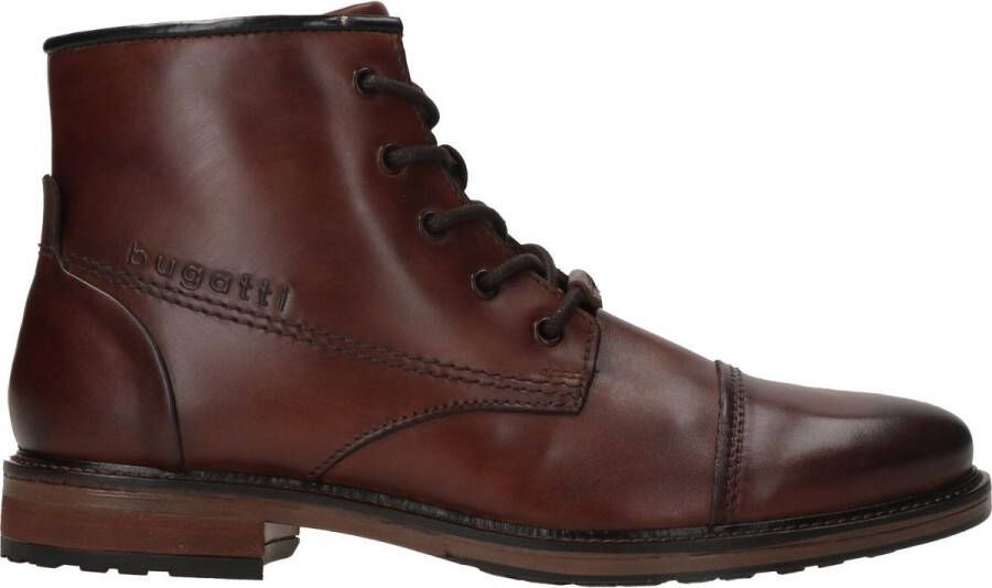 Bugatti Leren boots met labelopschrift model 'Marcello'
