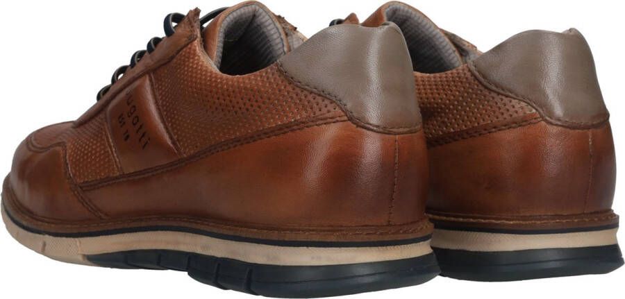 Bugatti Veterschoenen met randnaad breedte g vrijetijdsschoen lage schoen veterschoen