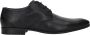 Bugatti leren heren veterschoenen suede glad leer Blauw Echt leer - Thumbnail 1
