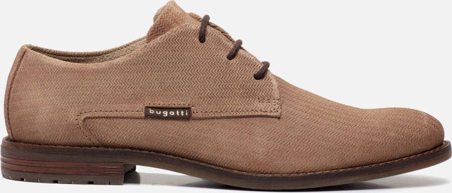 Bugatti Zanerio Veterschoenen beige Suede Heren