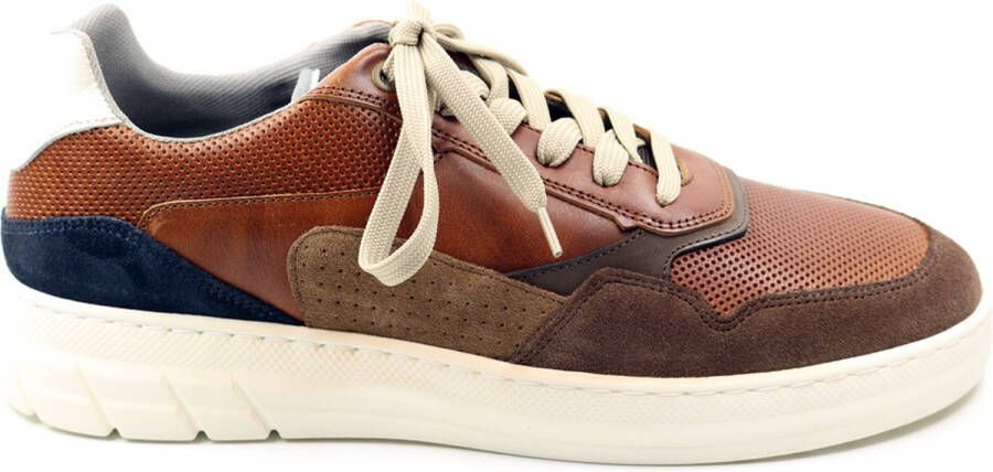 Bullboxer 114P21857A Cognac Combinatie Sneaker