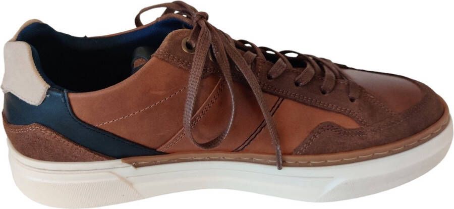 Bullboxer Lace-Up Male Cognac Navy Veterschoenen