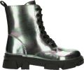 Bullboxer Aaf504 Veterboots Laarzen Met Veters Meisjes Multi - Zilver