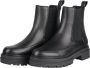 Bullboxer 612505E6L CHELSEA BLOKHAK Zwart Leer Chelsea boots Dames - Thumbnail 1