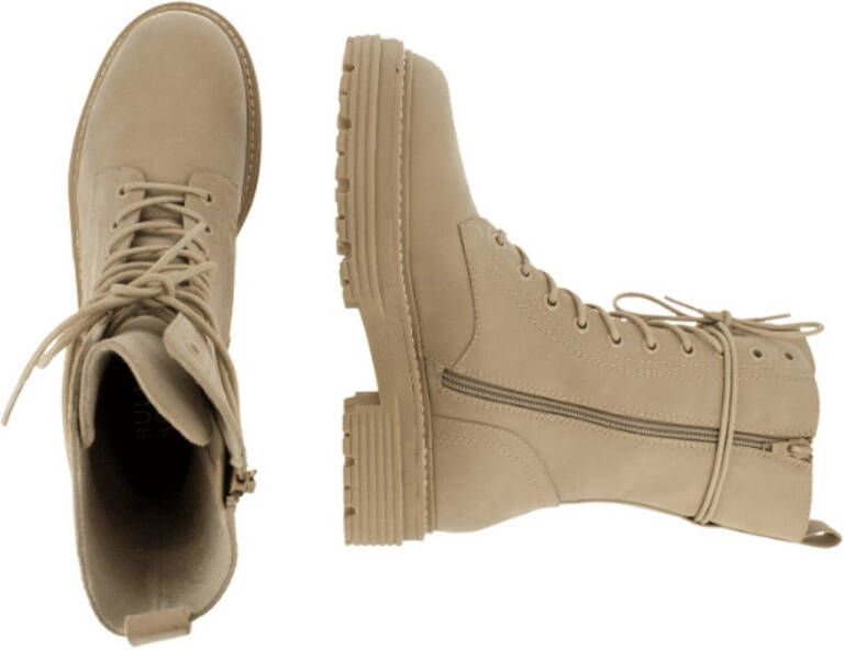 Bullboxer Boot Female Beige Taupe Laarzen