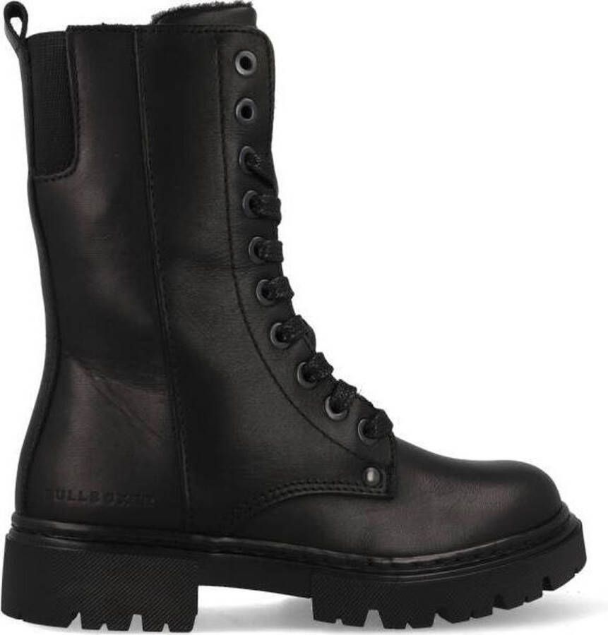 Bullboxer Ajs503 Veterboots Laarzen Met Veters Meisjes Zwart - Schoenen.nl
