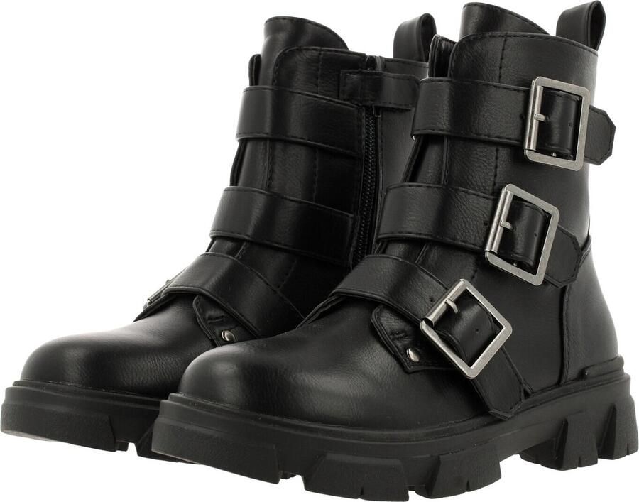 Bullboxer Aaf504 Veterboots Laarzen Met Veters Zwart - Foto 6