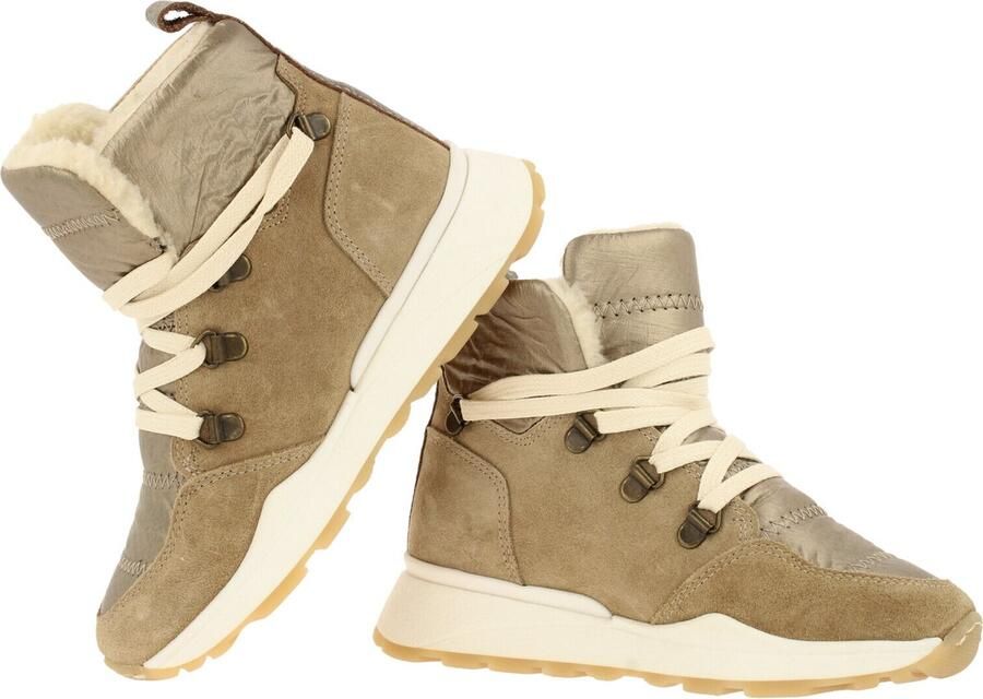 Bullboxer Beige Suède Enkelboots met Stijlvolle Details Beige - Foto 10