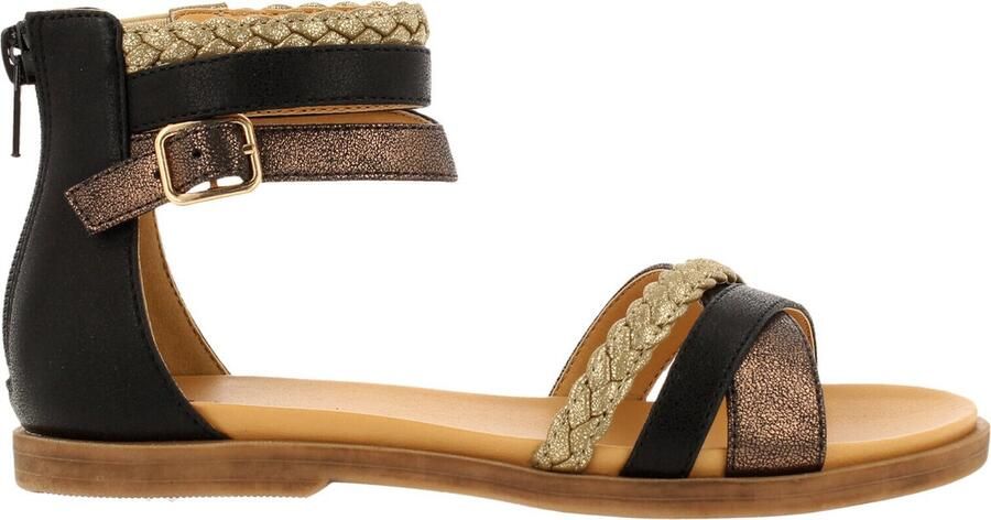 Bullboxer ALM013F1S sandalen zwart Meisjes Imitatieleer Meerkleurig 31