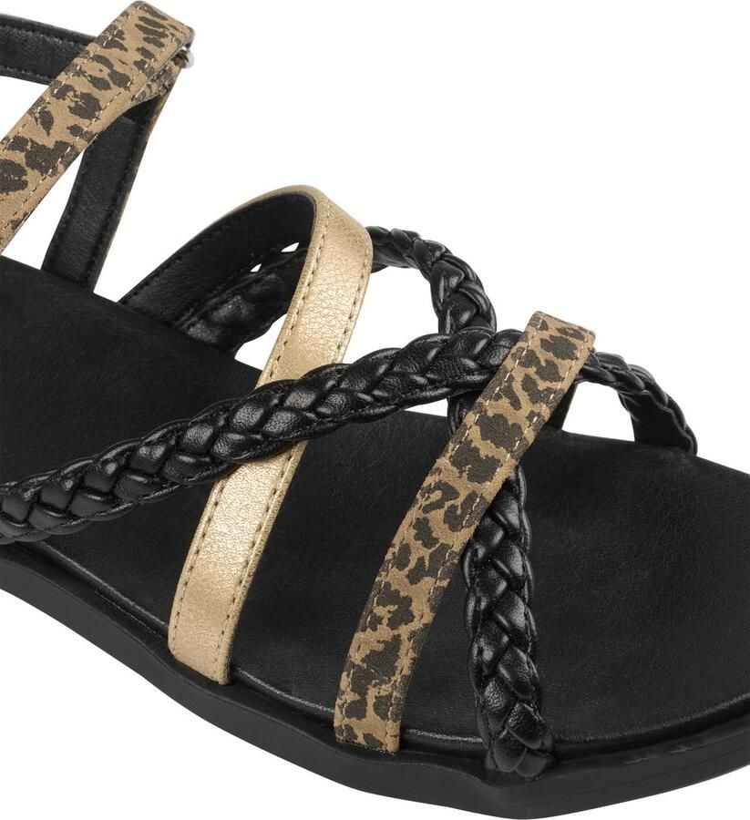 Bullboxer sandalen met panterprint zwart multi Meisjes Imitatieleer Panterprint 30 - Foto 3