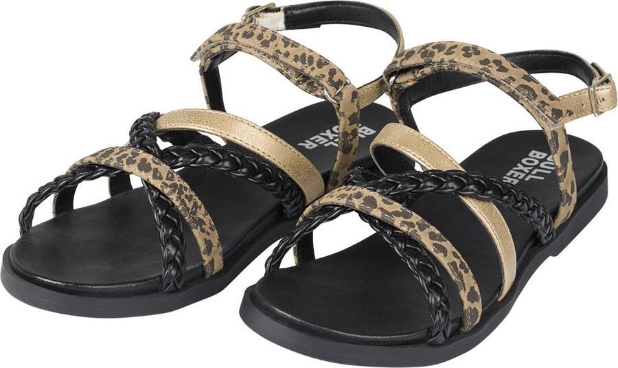 Bullboxer sandalen met panterprint zwart multi Meisjes Imitatieleer Panterprint 30 - Foto 6
