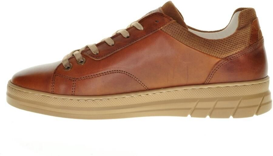 Bullboxer Cognac Geklede Lederen Herensneaker