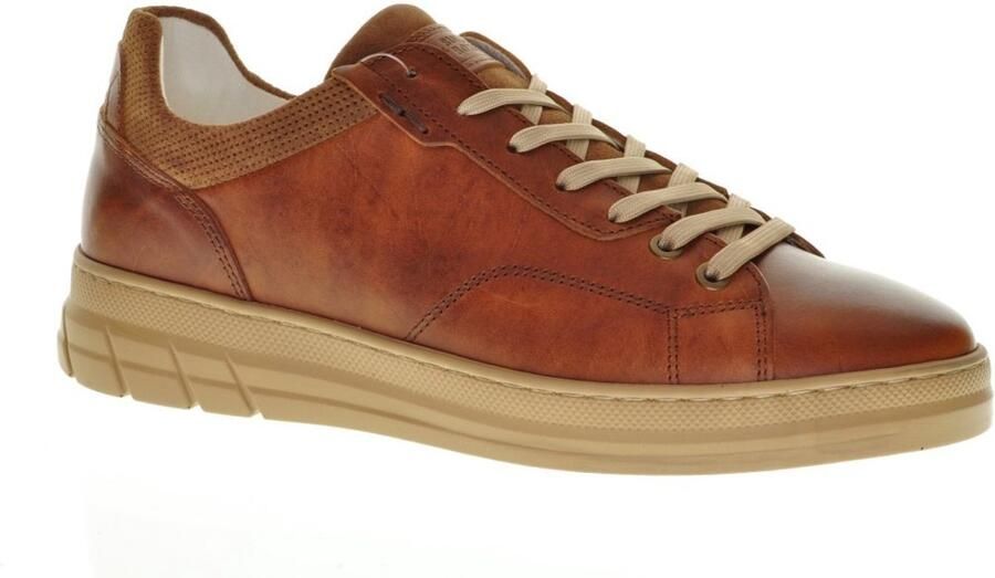 Bullboxer Cognac Geklede Lederen Herensneaker