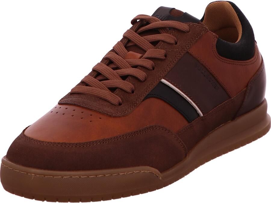BULLBOXER Sneakers laag bruin cognac zwart wit