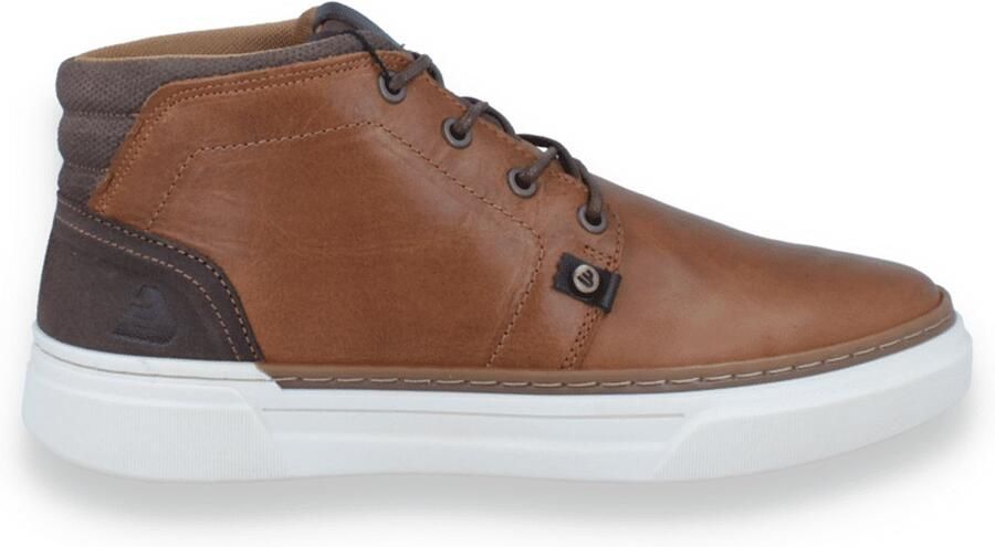 Bullboxer Heren Sneaker Hoog Cognac