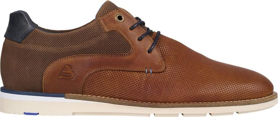 Bullboxer Lace-Up Male Cognac Black Veterschoenen