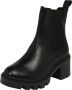 Bullboxer 612505E6L CHELSEA BLOKHAK Zwart Leer Chelsea boots Dames - Thumbnail 3