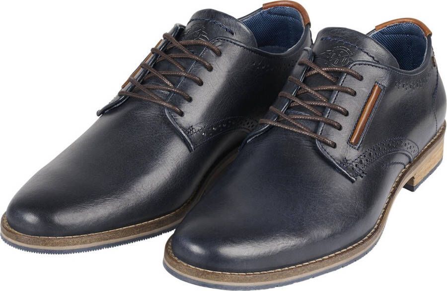 Bullboxer Lace-Up Male Black Brown Veterschoenen