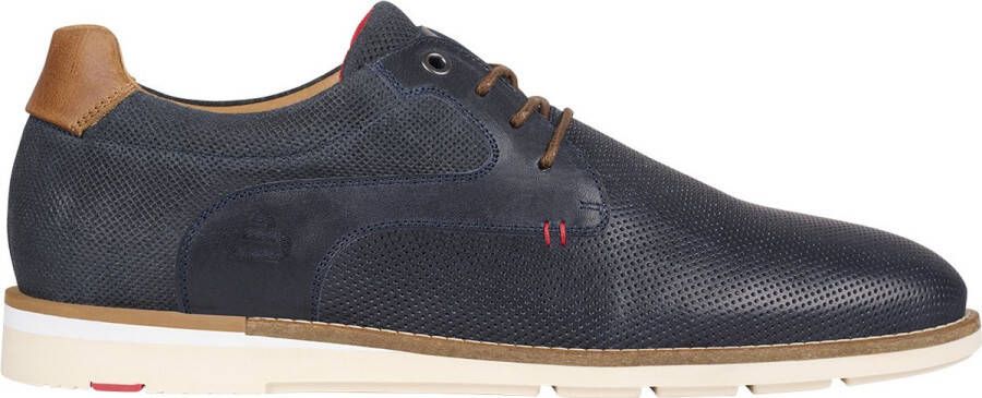 Bullboxer Lace-Up Male Navy Cogna Veterschoenen