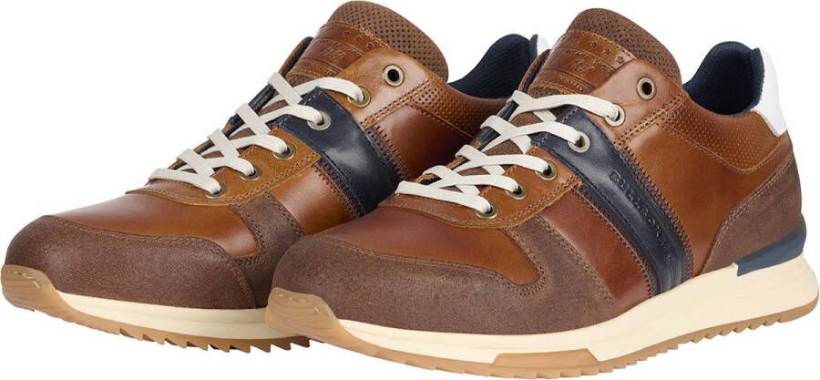 Bullboxer Lace-Up Male Tan Cognac 42 Veterschoenen