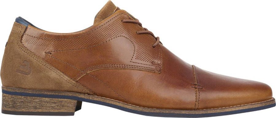 Bullboxer Lace-Up Male Tan Cognac 41 Veterschoenen