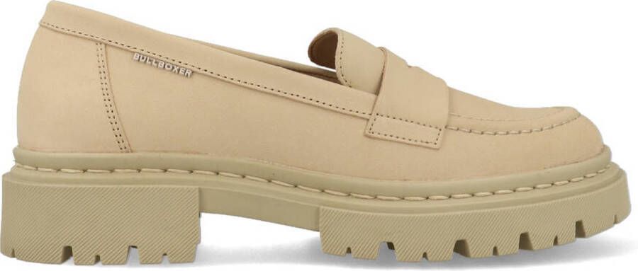 Bullboxer Loafer Slip On Women Beige Taupe 36 Sloffen