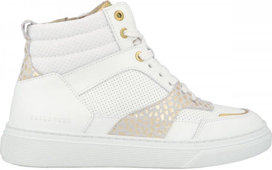Bullboxer AOP508E6L_WHPN Witte sneaker Hoge sneaker hoge sneaker kinder sneakers kinder sneakers hoog - Foto 2