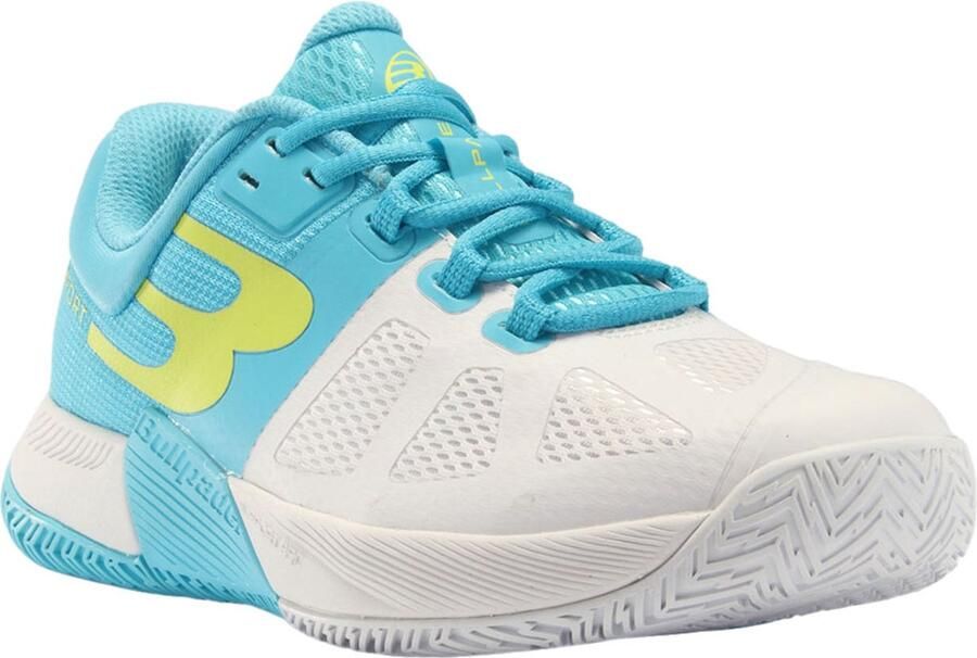Bullpadel Performance Comfort 24i Dames Padelschoen Wit Lichtblauw - Foto 2