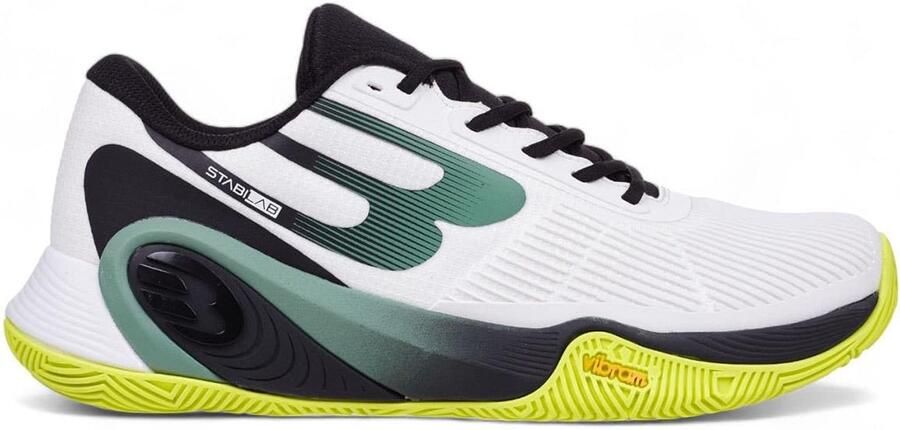 Bullpadel Vertex Vibram 25V Padel schoen Heren Wit Groen Geel