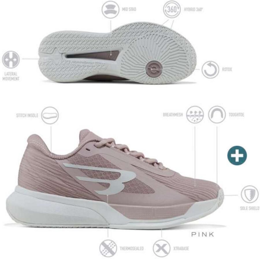 Bullpadel Zapatillas Wonder 26i 017 Rosa Mujer