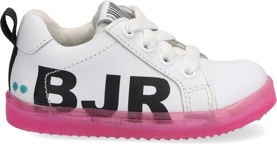 BunniesJR Bunnies JR 221322-600 Meisjes Lage Sneakers Wit Leer Veters