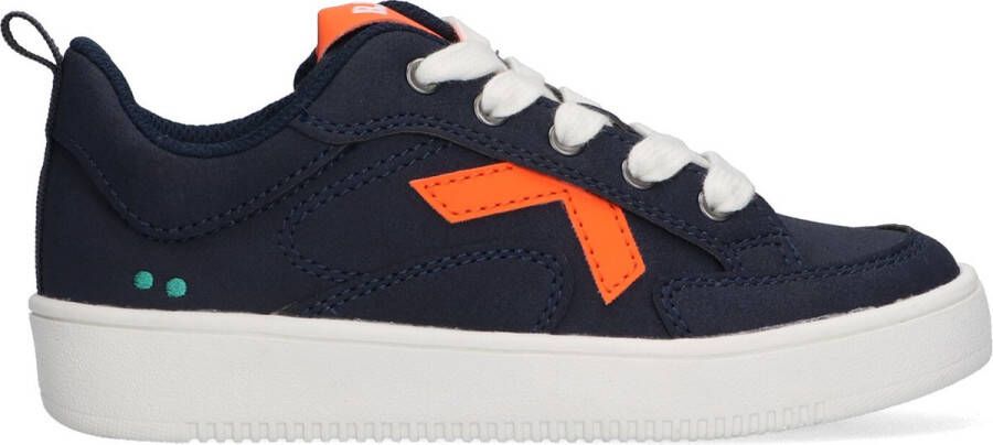 BunniesJR Bunnies JR 222492-720 Jongens Lage Sneakers Blauw Imitatieleer Veters