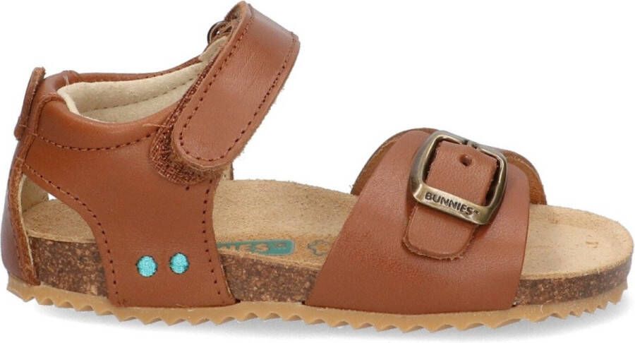 Bunnies JR 223427-513 Jongens Sandalen Bruin Imitatieleer Klittenband