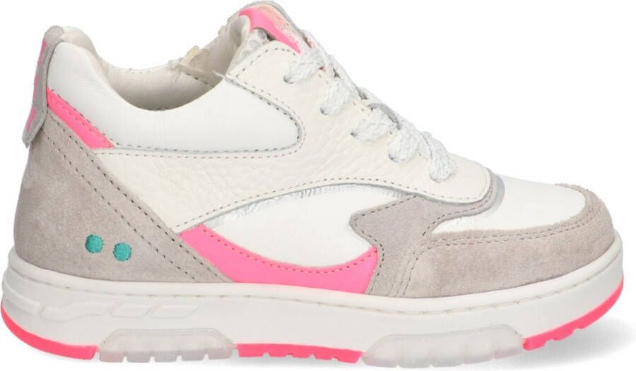 BunniesJR Nina Noa leren sneakers ecru roze Meisjes Leer Meerkleurig 35 - Foto 2