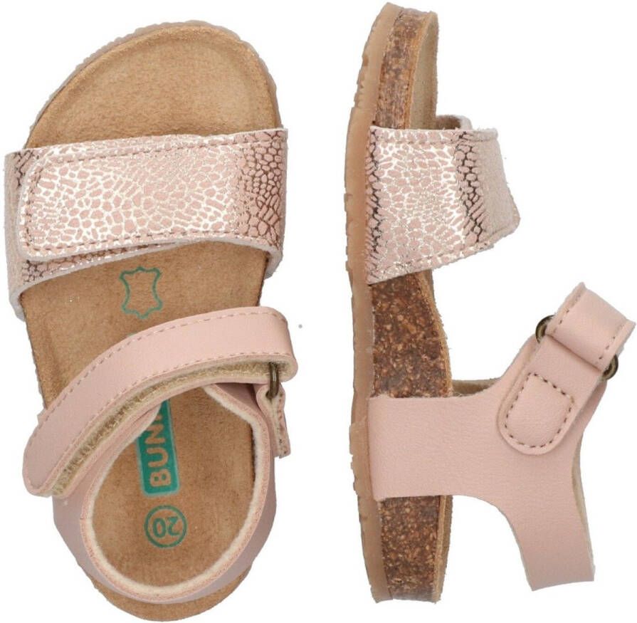 BunniesJR 224408-774 Meisjes Platte Sandalen Roze Imitatieleer Klittenband