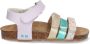 BunniesJR 224415-771 Meisjes Platte Sandalen Paars Blauw Print Imitatieleer Klittenband - Thumbnail 3