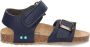 BunniesJR 224416-720 Jongens Platte Sandalen Blauw Imitatieleer Klittenband - Thumbnail 3
