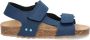 BunniesJR 224419-729 Jongens Platte Sandalen Donkerblauw Imitatieleer Klittenband - Thumbnail 2