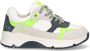 BunniesJR 224461-501 Jongens Lage Sneakers Grijs Geel Wit Suède Imitatieleer Veters - Thumbnail 2