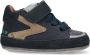 BunniesJR 224526-129 Jongens Babysneakertjes Blauw Nubuck Veters - Thumbnail 2